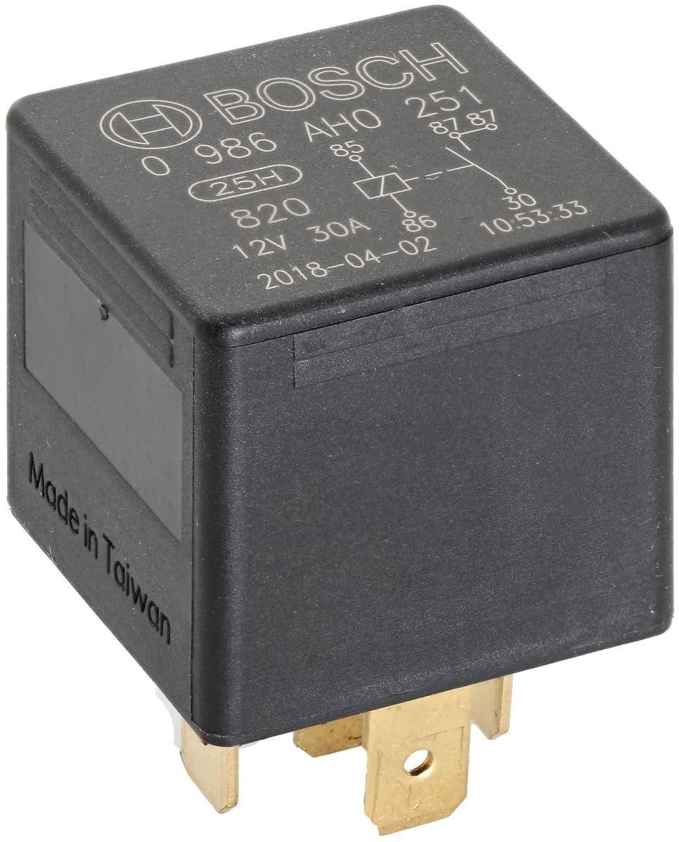 12V 30A Mini Röle 5 Fişli (Çift 87) Bosch 0986AH0251