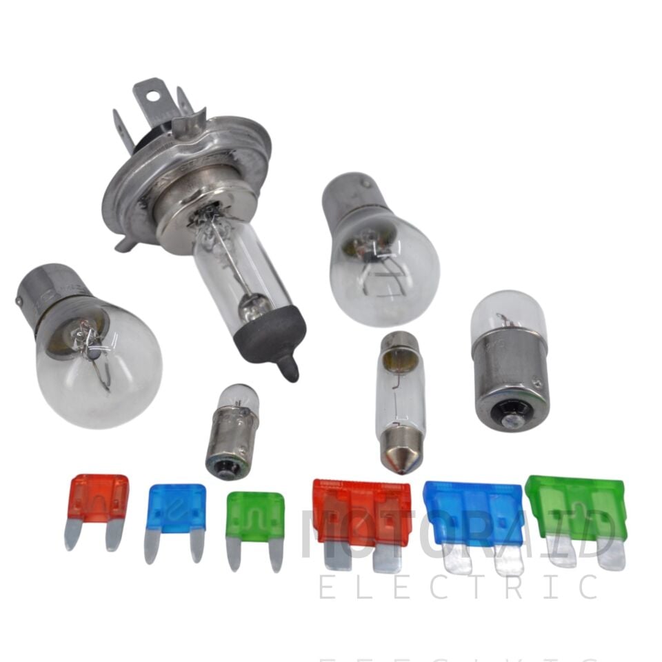 12V H4 Ampul Sigorta Seti Acil Yedek Paket