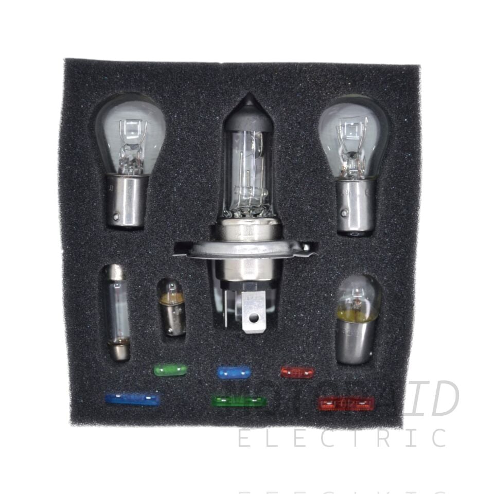 12V H4 Ampul Sigorta Seti Acil Yedek Paket