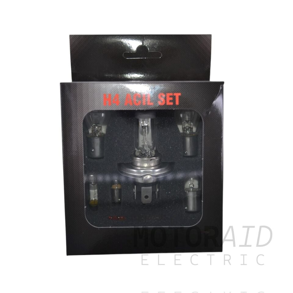 12V H4 Ampul Sigorta Seti Acil Yedek Paket