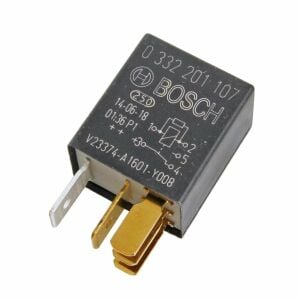 12V 10/30A Dirençli Çift Platin Mikro Röle 5 Fişli Bosch 0332201107