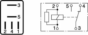 12V 10/30A Dirençli Çift Platin Mikro Röle 5 Fişli Bosch 0332201107