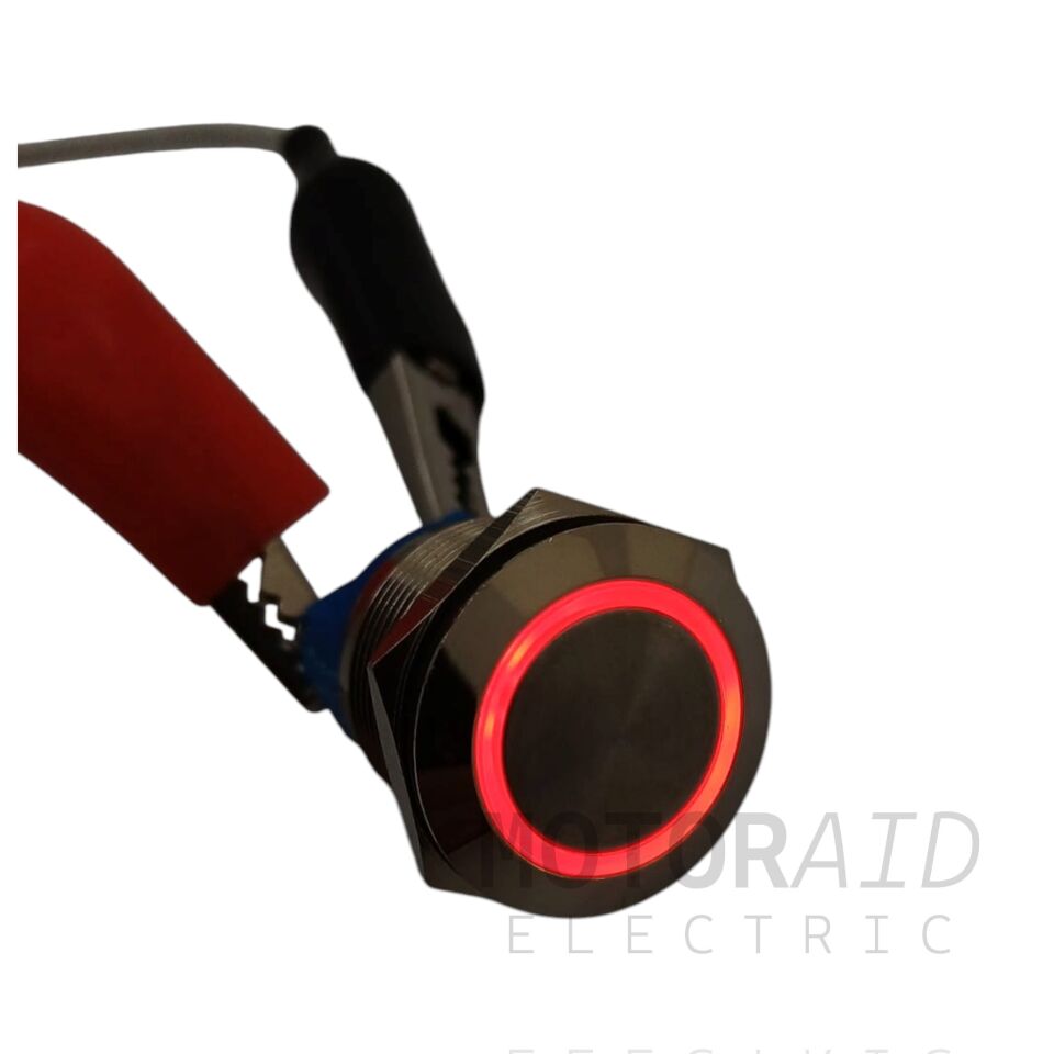 22mm Kalıcı Metal Anahtar Kırmızı Işıklı 1NO/1NC 12V 24V 1-0 MT-ANK50