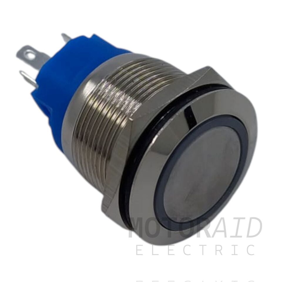 22mm Yaylı Metal Buton Kırmızı Işıklı 1NO/1NC Anahtar 12V 24V MT-ANY50