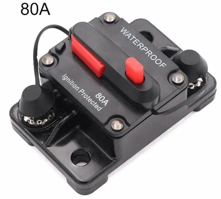 Akü Irgat Sigortası Otomatik Devre Kesici Şalter Anahtar 80A MT-CB5 80AR