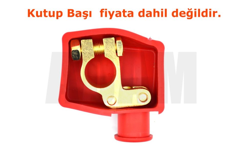 (+) Akü Kutup Başı Muhafaza Lastiği Kırmızı Koruma Kapağı
