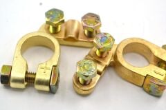 1 Takım Akü Kutup Başı Terminali Artı Eksi Set Zamak Alaşım