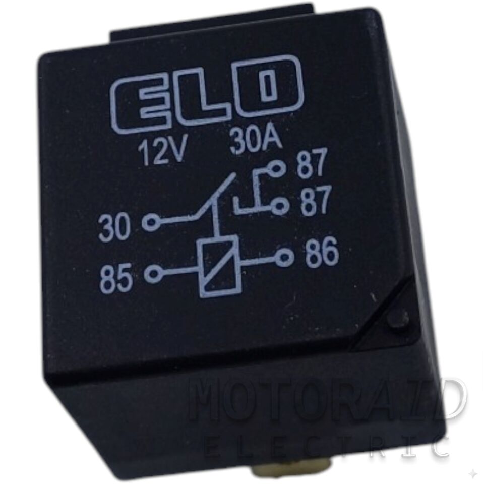 12V 30A Mini Röle 5 Fişli (Çift 87) Elo 710130202