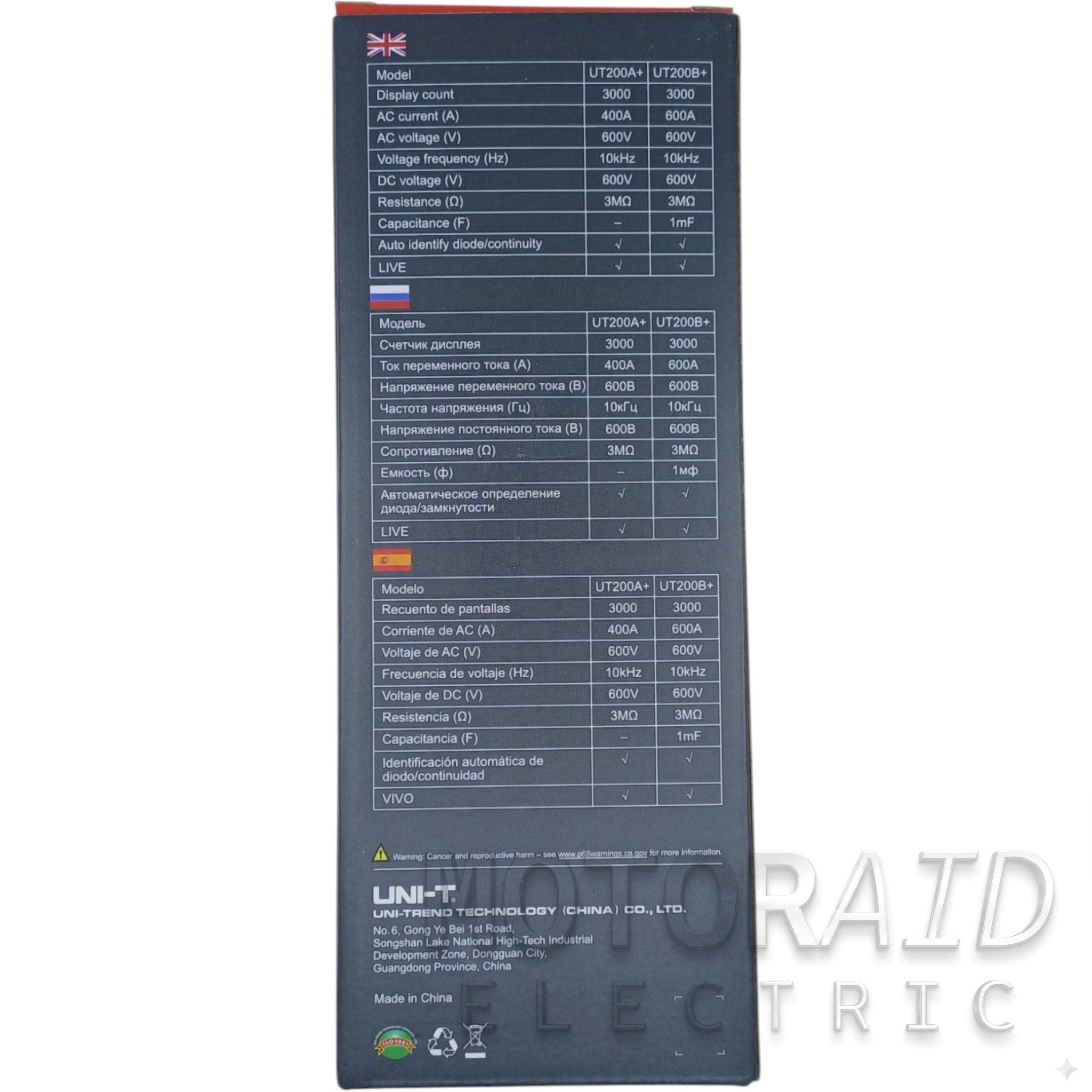UNI-T UT200A+ Yeni Nesil Dijital Pensampermetre - True RMS AC Akım Ölçer ve Multimetre