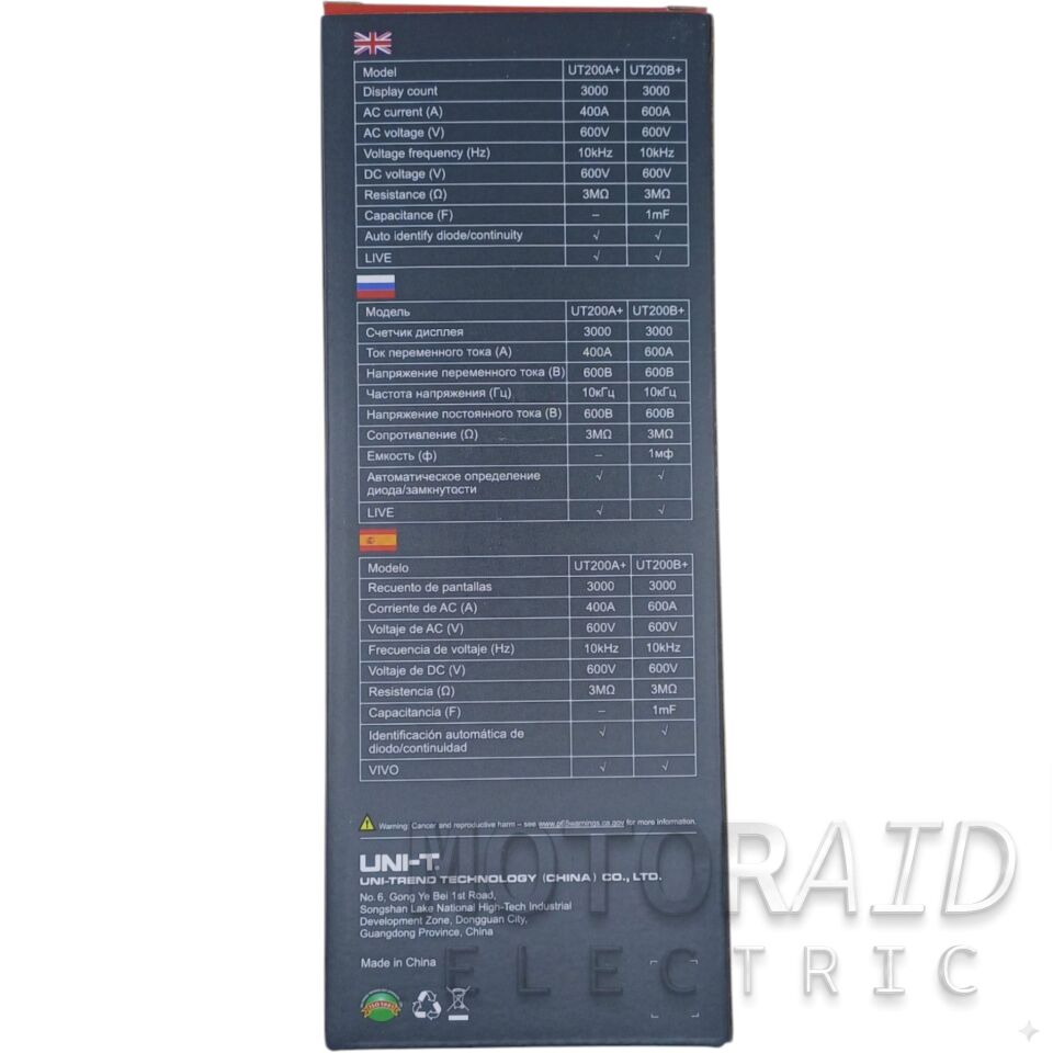 UNI-T UT200A+ Yeni Nesil Dijital Pensampermetre - True RMS AC Akım Ölçer ve Multimetre