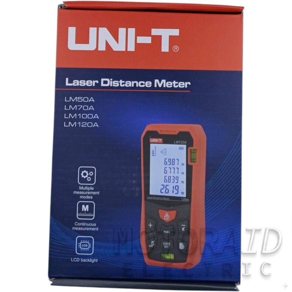 UNI-T LM50A Dijital Lazer Metre - 50 Metre Hassas Mesafe Ölçer ve Lazerli Metre