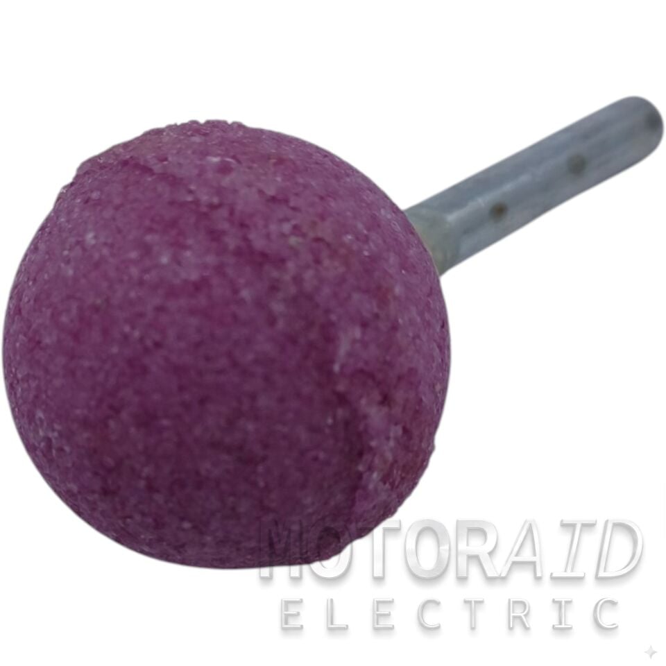 H32 Mor/Pembe Küçük Topuz Zımpara - 12mm Hassas Lastik Tamir ve Yüzey Düzeltme Ucu