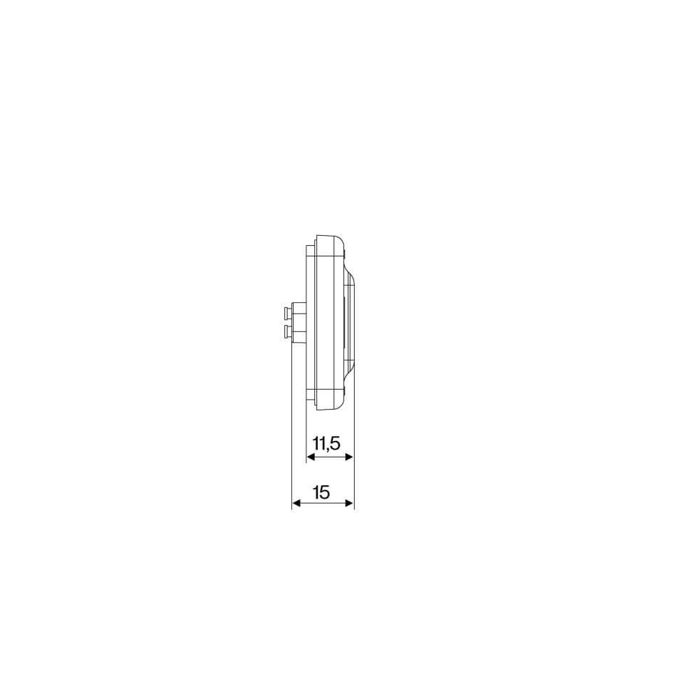 12V 24V Uyumlu Side Beyaz Marker 4 Led Lamba Reflektör Su Geçirmez SANEL SML01W