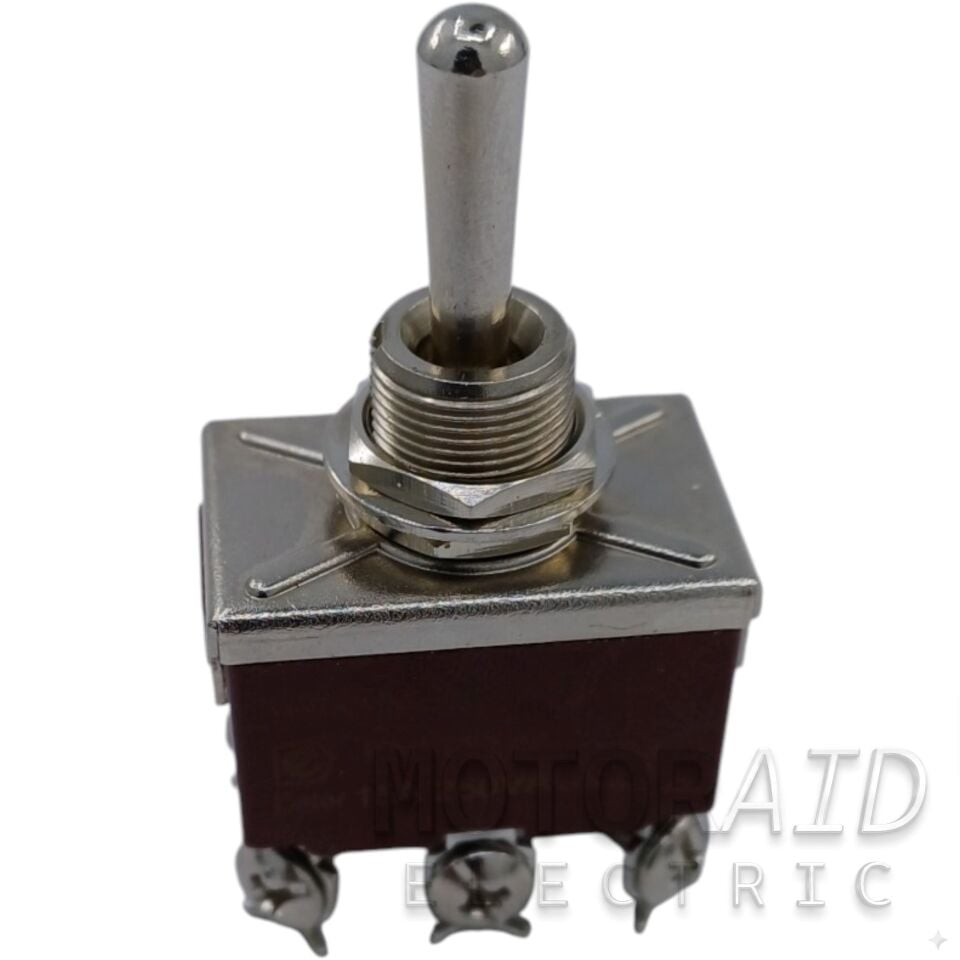 Toggle Switch Yaylı-0-Yaylı Metal Anahtar 6 Pin 12V-220V MOM-OFF-MOM (1)-0-(1) MT-ANS10