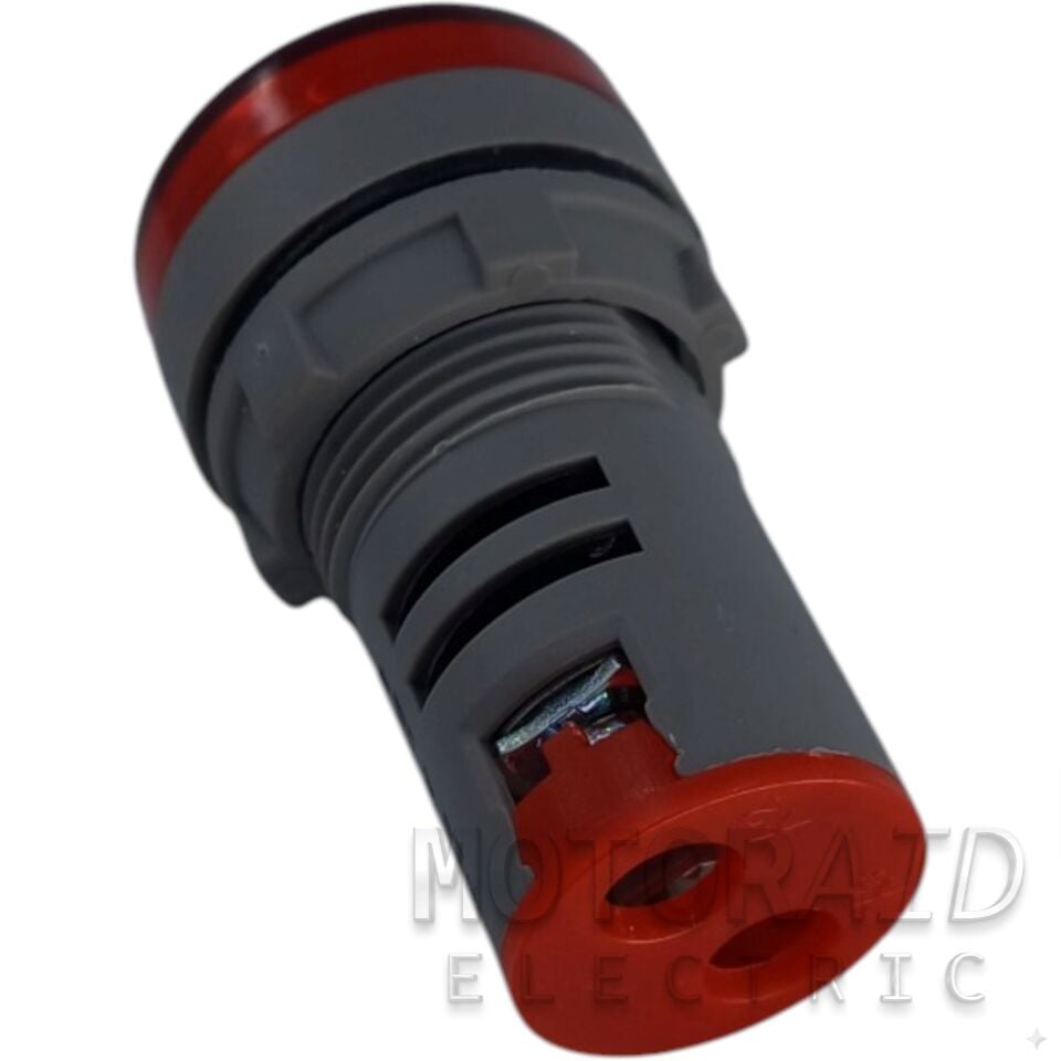 12V 24V (5V-60V) DC Dijital Voltmetre 22mm Yuvarlak Panel Tip Kırmzı MT-GP21