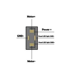 Cam Anahtarı Düğmesi Işıklı Üniversal Oval Çerçeveli