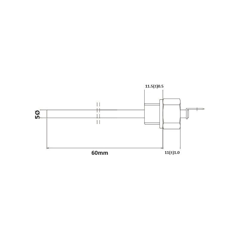 Su Seviye Tespit Probu 6V-48V 60mm Soğutma Suyu Müşürü