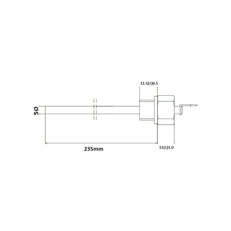 Su Seviye Tespit Probu 12V-24V 235mm Soğutma Suyu Müşürü