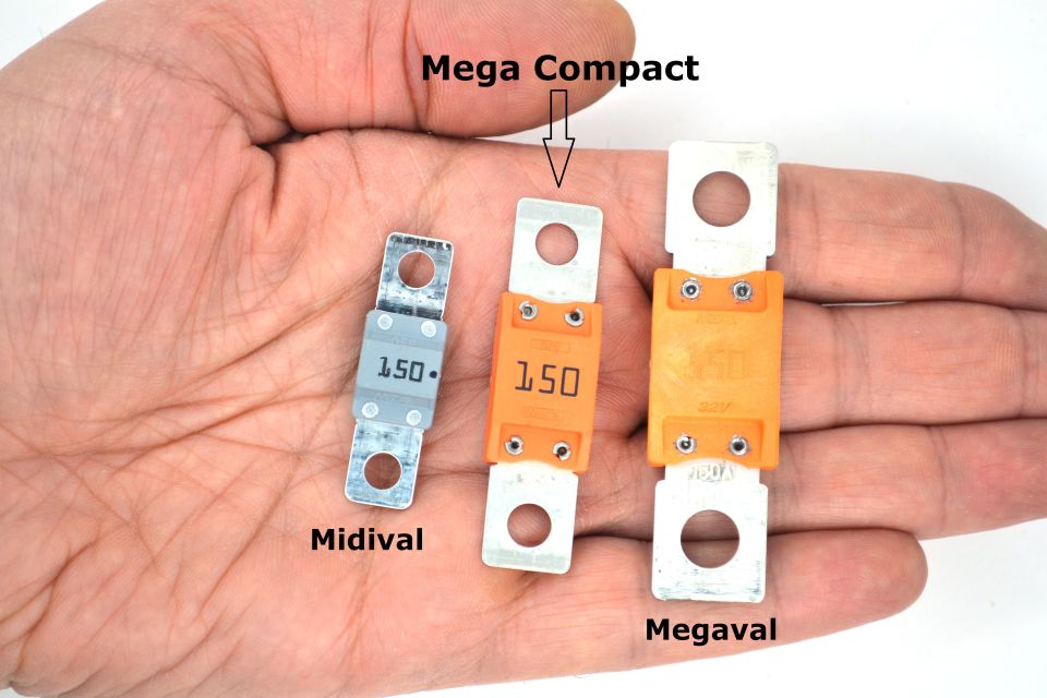 Mega Compact Sigorta 225A Bej 225 Amper DC Bakır