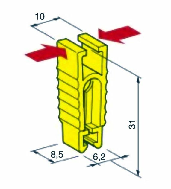 Bıçak Sigorta Sökme Aleti Çıkartma Maşası Aparatı Mini Standart