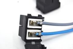 H7 Far Ampul Duy Soketi Seramik Gümüş Terminal Bakır Kablo