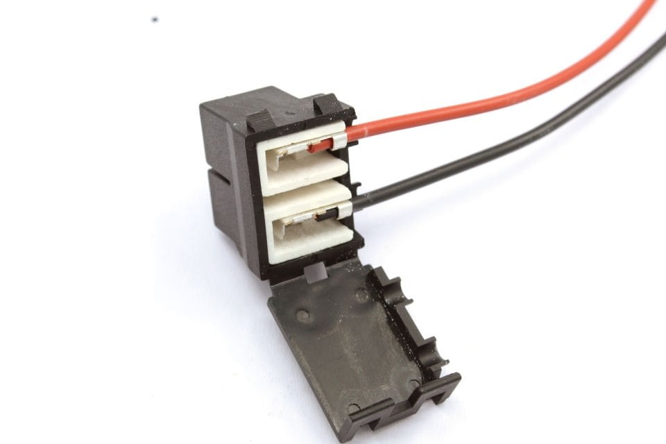 H7 Far Ampul Duy Soketi Seramik Gümüş Terminal Bakır Kablo