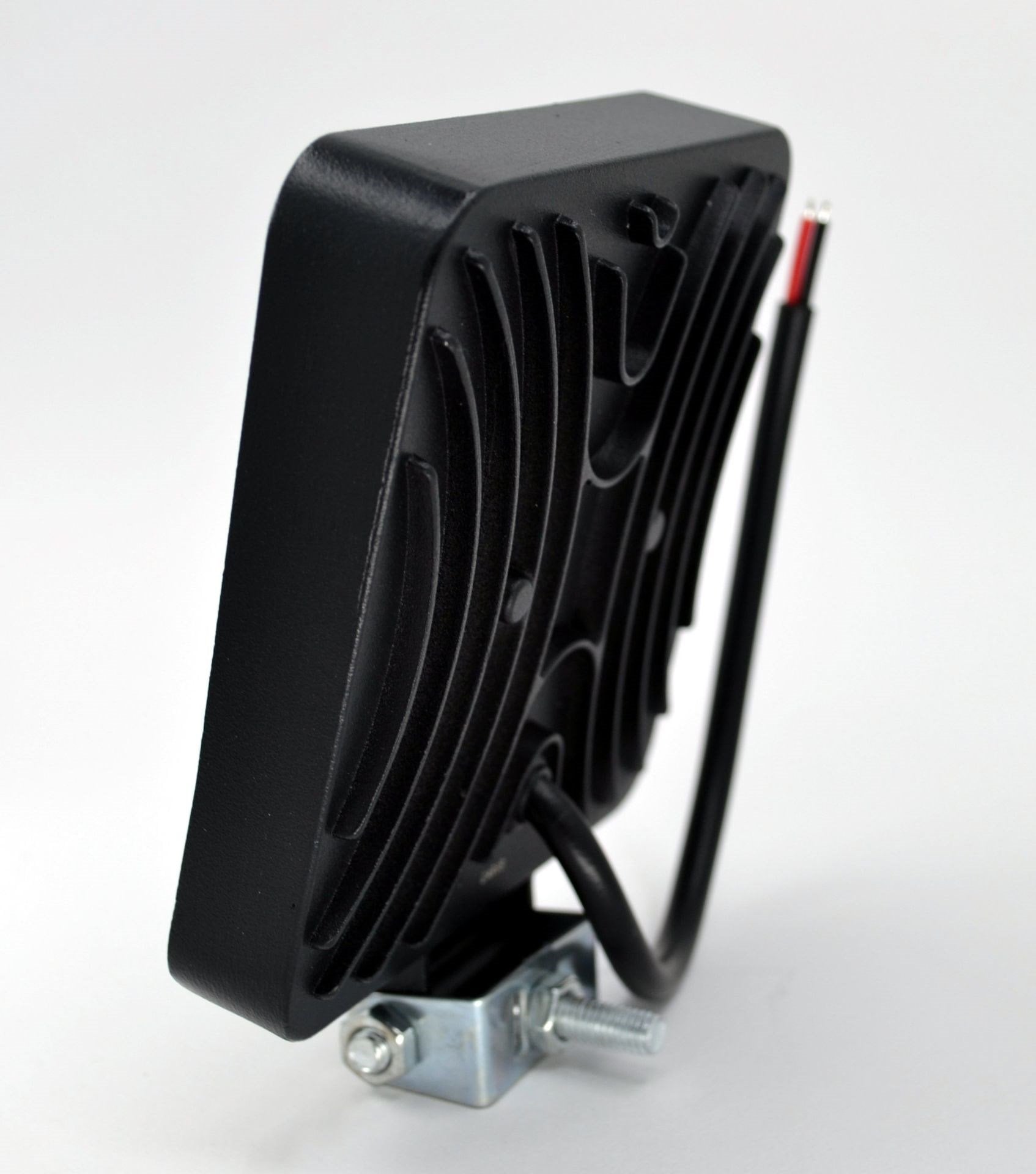 Beyaz Işık Çalışma Lambası 16 Led 12V - 24V 48W Kare Siyah Boyalı Aluminyum İnce Tip