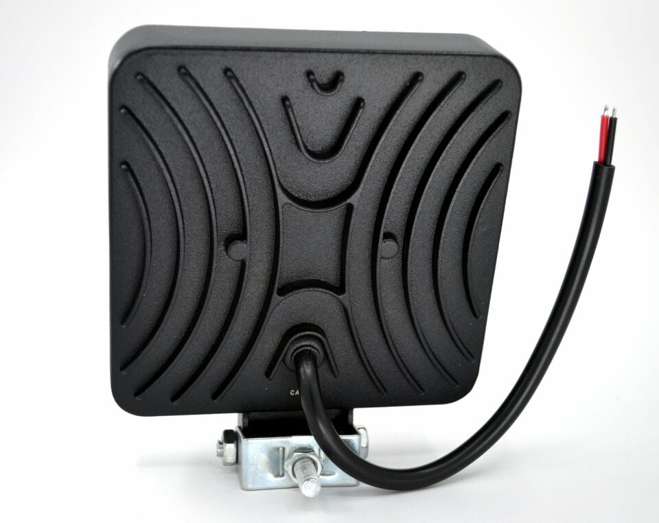 Beyaz Işık Çalışma Lambası 16 Led 12V - 24V 48W Kare Siyah Boyalı Aluminyum İnce Tip