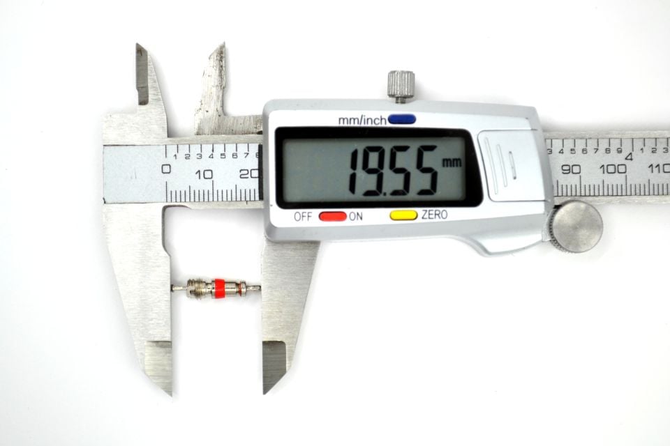 100 Adet Kısa Lastik Sibop İğnesi Kırmızı Conta 9001 Prinç Malzeme