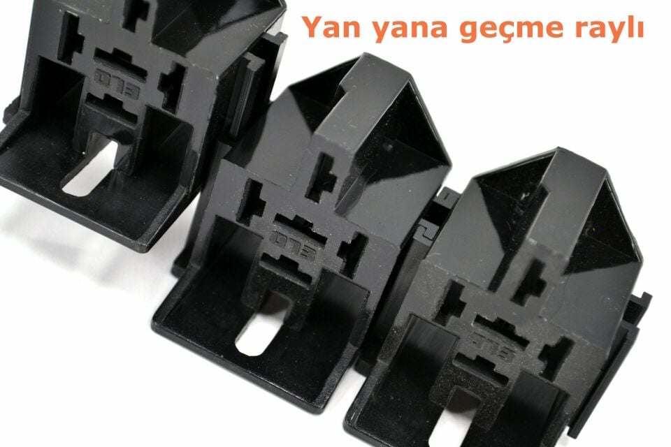 4 ve 5 Fişli Mini Röle Soketi Kablosuz Terminalsiz Boş Siyah