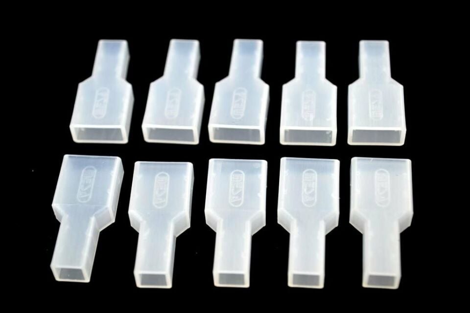 500 Adet 9,5 Dişi Fiş İçin İzolasyon Kılıfı