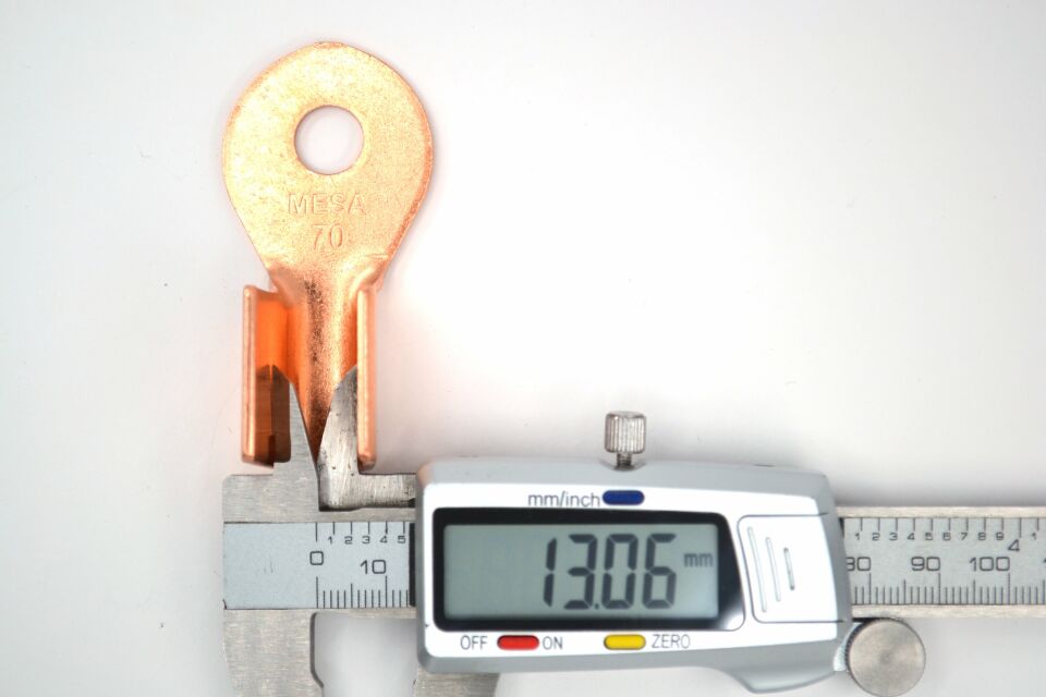 70mm² Akü Kablosu İçin M10 Pabuç Bakır Başlık Sulye