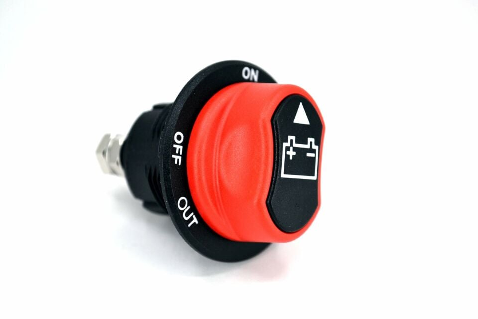 Akü Elektrik Mini Devre Kesici Şalter DC Anahtar 12V 24V 100A Siyah Etiket