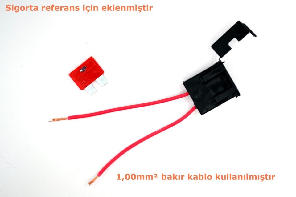 Standart Bıçak Sigorta Yuvası 1mm² Kablolu Kapaklı İç Mekan MT-SY10