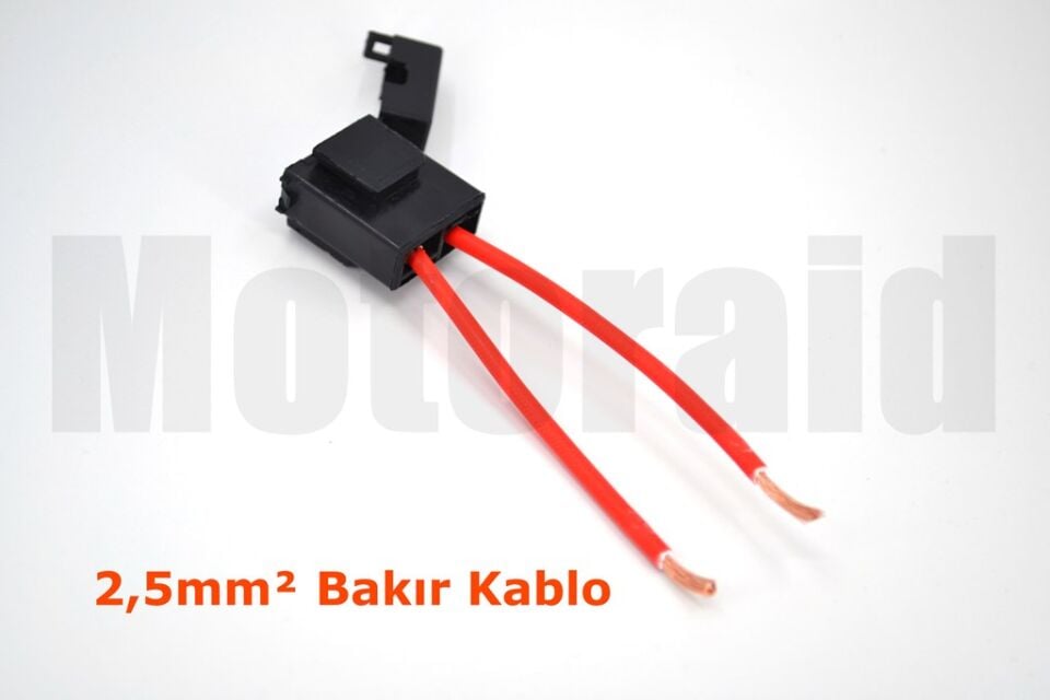 Standart Bıçak Sigorta Yuvası 2.5mm² 20cm Bakır Kablolu Kapaklı İç Mekan