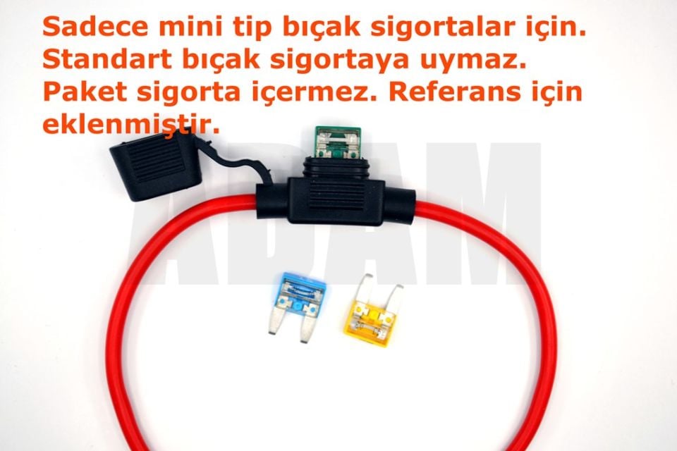 Mini Bıçak Sigorta Yuvası 1,5mm² Kablolu Sıvı Muhafazalı Dış Mekan MT-SYM15