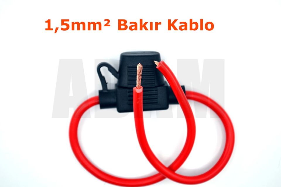 Mini Bıçak Sigorta Yuvası 1,5mm² Kablolu Sıvı Muhafazalı Dış Mekan MT-SYM15