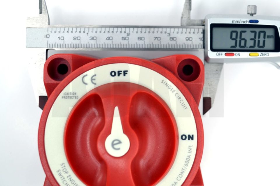 Akü Elektrik Devre Kesici Şalter Anahtar Kırmızı 12V-48V DC 350A MT-ADK350K