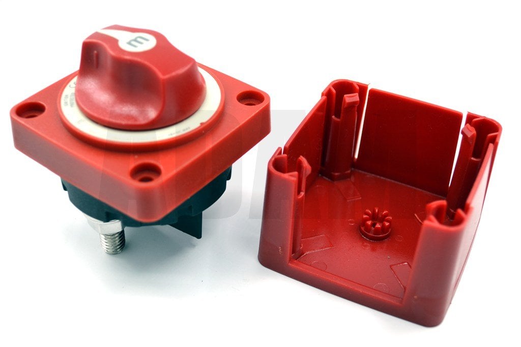 Akü Elektrik Devre Kesici Şalter Anahtar Kırmızı Kasalı 12V-48V DC 300A MT-ADK300KK