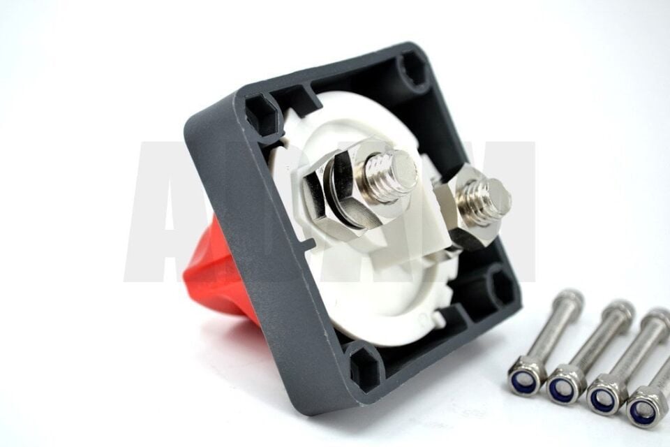 Akü Elektrik Devre Kesici Şalter Anahtar 12V-24V DC 275A Gömme