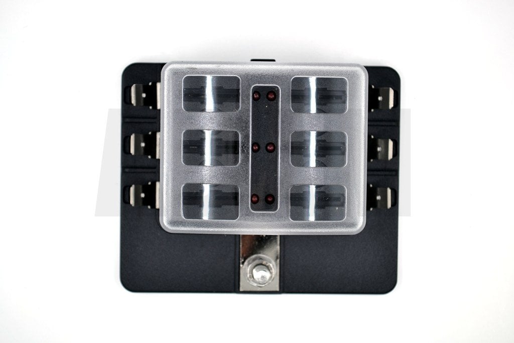 Bıçak Sigorta Kutusu 6 Port İkaz Ledli Etiketli MT-SY06LED