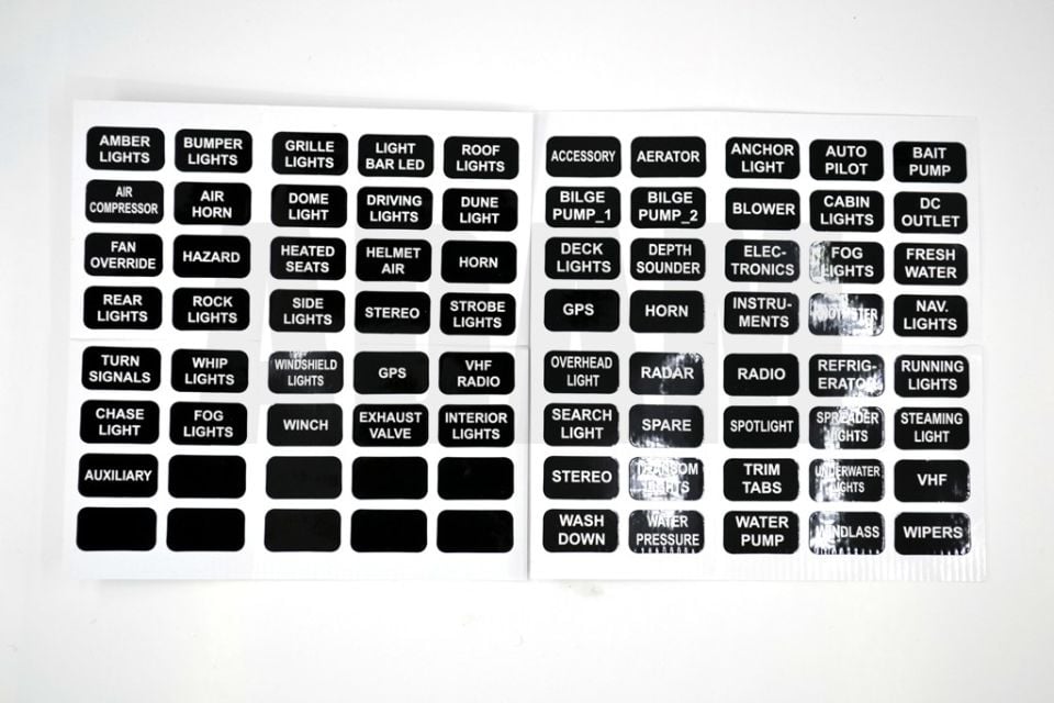 Bıçak Sigorta Kutusu 6 Port İkaz Ledli Etiketli MT-SY06LED