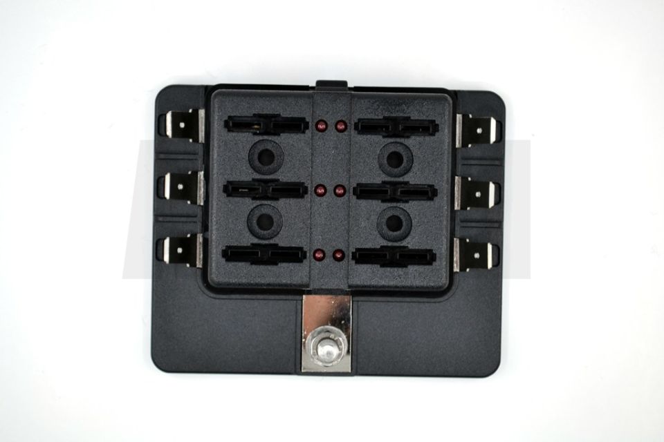 Bıçak Sigorta Kutusu 6 Port İkaz Ledli Etiketli MT-SY06LED