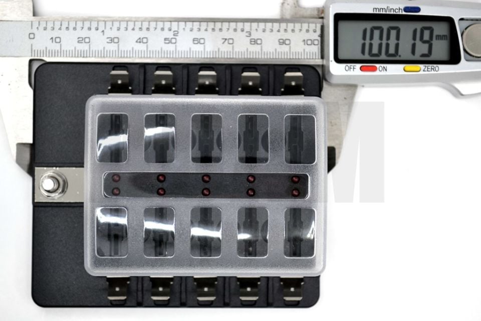 Bıçak Sigorta Kutusu 10 Port İkaz Ledli Etiketli MT-SY10LED