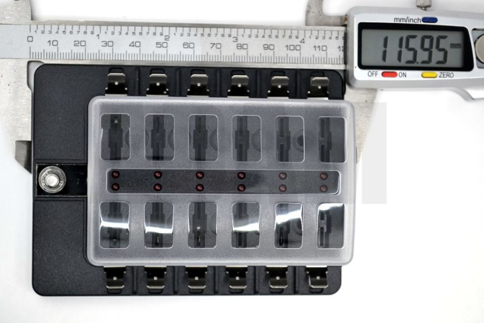 Bıçak Sigorta Kutusu 12 Port İkaz Ledli Etiketli MT-SY12LED