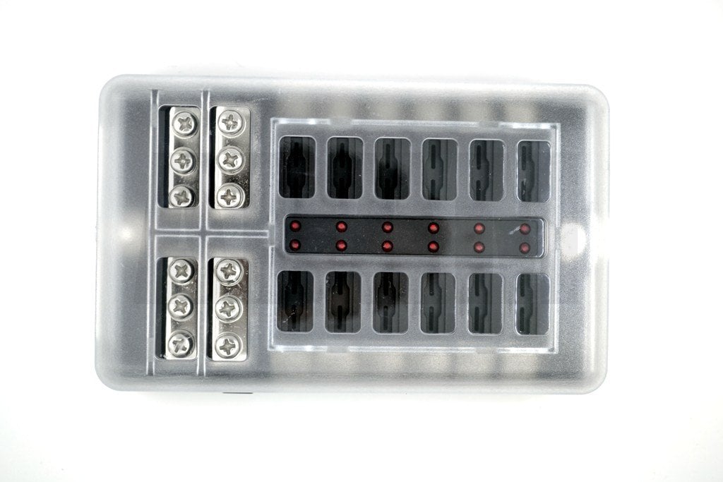 Şase Baralı Bıçak Sigorta Kutusu 12 Port İkaz Ledli Etiketli MT-SY12BARA