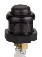 Siyah Marş Korna Butonu Vidalı Terminal Gümüş Kontaklı