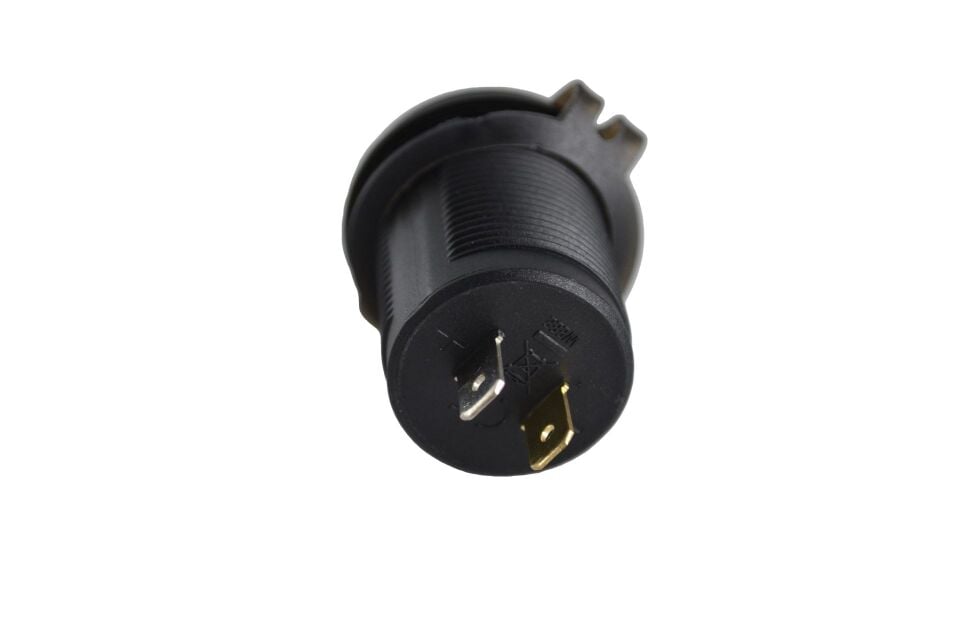 12V 24V DC USB QC3.0 Type-C PD Hızlı Şarj Port Voltmetreli Anahtarlı Yuvarlak Hızlı Şarj