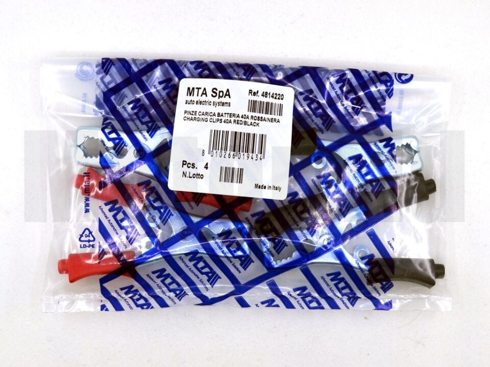 Mini Akü Takviye Pensesi Maşası Artı Eksi Set 40A İtalyan