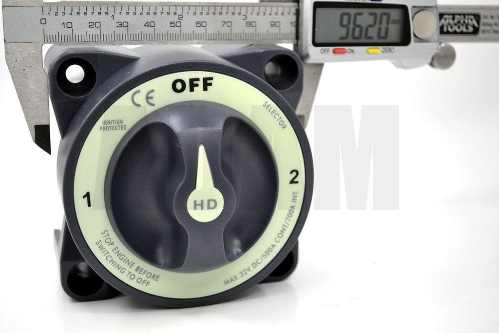 Çift Akü Elektrik Devre Kesici Both Şalter Anahtar 12V-36V DC 500A Ağır Hizmet MT-ADK500B